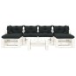 vidaXL Set Salotto da Giardino su Pallet 7 pz Cuscini Antracite Legno vidaXL Set Salotto da Giardino su Pallet 7 pz Cuscini Antracite Legno