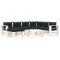 vidaXL Set Salotto da Giardino su Pallet 8 pz Cuscini Antracite Legno vidaXL Set Salotto da Giardino su Pallet 8 pz Cuscini Antracite Legno