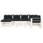 vidaXL Set Salotto da Giardino su Pallet 8 pz Cuscini Antracite Legno vidaXL Set Salotto da Giardino su Pallet 8 pz Cuscini Antracite Legno