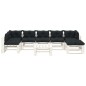vidaXL Set Salotto da Giardino su Pallet 8 pz Cuscini Antracite Legno vidaXL Set Salotto da Giardino su Pallet 8 pz Cuscini Antracite Legno