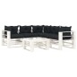 vidaXL Set Salotto da Giardino su Pallet 6 pz Cuscini Antracite Legno vidaXL Set Salotto da Giardino su Pallet 6 pz Cuscini Antracite Legno