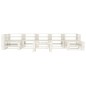 vidaXL Set Salotto da Giardino 8 pz Pallet in Legno Bianco vidaXL Set Salotto da Giardino 8 pz Pallet in Legno Bianco