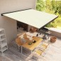 vidaXL Tenda a Cassonetto Motorizzata 450x300 cm Crema vidaXL Tenda a Cassonetto Motorizzata 450x300 cm Crema