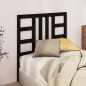 Testiera per Letto Nera 96x4x100 cm in Legno Massello di Pino Testiera per Letto Nera 96x4x100 cm in Legno Massello di Pino