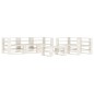vidaXL Set Divani da Giardino 6 pz su Pallet in Legno Bianco vidaXL Set Divani da Giardino 6 pz su Pallet in Legno Bianco