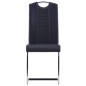 vidaXL Set Sala da Pranzo 7 pz in Similpelle Nero vidaXL Set Sala da Pranzo 7 pz in Similpelle Nero