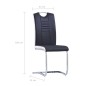 vidaXL Set Sala da Pranzo 7 pz in Similpelle Nero vidaXL Set Sala da Pranzo 7 pz in Similpelle Nero