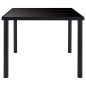 vidaXL Set Sala da Pranzo 7 pz in Similpelle Nero vidaXL Set Sala da Pranzo 7 pz in Similpelle Nero