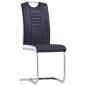 vidaXL Set Sala da Pranzo 7 pz in Similpelle Nero vidaXL Set Sala da Pranzo 7 pz in Similpelle Nero