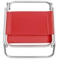 Sedie da Spiaggia Pieghevoli 2 pz in Tessuto Rosso Sedie da Spiaggia Pieghevoli 2 pz in Tessuto Rosso