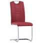 vidaXL Set Sala da Pranzo 7 pz in Similpelle Rosso vidaXL Set Sala da Pranzo 7 pz in Similpelle Rosso