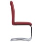 vidaXL Set Sala da Pranzo 5 pz in Similpelle Rosso vidaXL Set Sala da Pranzo 5 pz in Similpelle Rosso