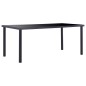 vidaXL Set Sala da Pranzo 7 pz in Similpelle Nero vidaXL Set Sala da Pranzo 7 pz in Similpelle Nero