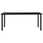 vidaXL Set Sala da Pranzo 7 pz in Similpelle Nero vidaXL Set Sala da Pranzo 7 pz in Similpelle Nero