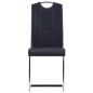 vidaXL Set Sala da Pranzo 7 pz in Similpelle Nero vidaXL Set Sala da Pranzo 7 pz in Similpelle Nero