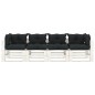 vidaXL Divano da Giardino Pallet a 4 Posti con Cuscini Antracite Legno vidaXL Divano da Giardino Pallet a 4 Posti con Cuscini Antracite Legno