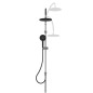 SCHÜTTE Set Soffione Doccia MATAO RAIN Cromato-Nero Opaco SCHÜTTE Set Soffione Doccia MATAO RAIN Cromato-Nero Opaco