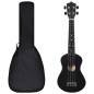 vidaXL Set Ukulele Soprano con Borsa per Bambini Nera 23" vidaXL Set Ukulele Soprano con Borsa per Bambini Nera 23"