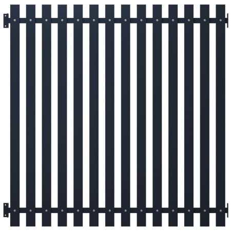 vidaXL Pannello di Recinzione Antracite 170,5x170cm Acciaio Verniciato