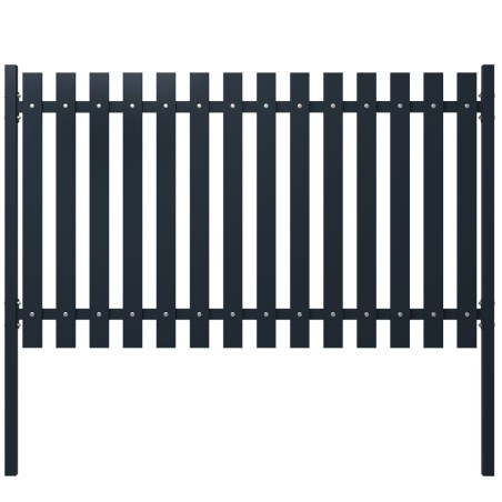 vidaXL Pannello di Recinzione Antracite 174,5x100cm Acciaio Verniciato