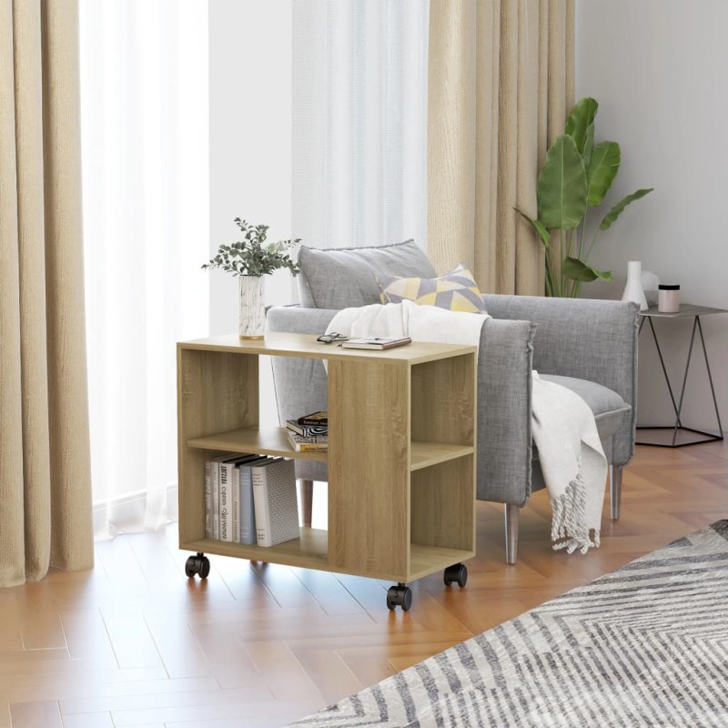 vidaXL Tavolino da Salotto Rovere Sonoma 70x35x55 cm Legno Multistrato vidaXL Tavolino da Salotto Rovere Sonoma 70x35x55 cm Legno Multistrato