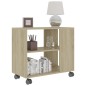 vidaXL Tavolino da Salotto Rovere Sonoma 70x35x55 cm Legno Multistrato vidaXL Tavolino da Salotto Rovere Sonoma 70x35x55 cm Legno Multistrato