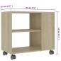 vidaXL Tavolino da Salotto Rovere Sonoma 70x35x55 cm Legno Multistrato vidaXL Tavolino da Salotto Rovere Sonoma 70x35x55 cm Legno Multistrato