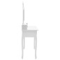 vidaXL Tavolo da Trucco e Sgabello Bianco 100x40x146cm Legno Paulownia vidaXL Tavolo da Trucco e Sgabello Bianco 100x40x146cm Legno Paulownia