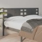 Testiera per Letto Grigia 156x4x100cm in Legno Massello di Pino Testiera per Letto Grigia 156x4x100cm in Legno Massello di Pino