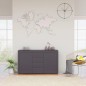 vidaXL Credenza Grigio Lucido 120x36x69 cm in Truciolato vidaXL Credenza Grigio Lucido 120x36x69 cm in Truciolato