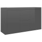 vidaXL Credenza Grigio Lucido 120x36x69 cm in Truciolato vidaXL Credenza Grigio Lucido 120x36x69 cm in Truciolato