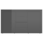vidaXL Credenza Grigio Lucido 120x36x69 cm in Truciolato vidaXL Credenza Grigio Lucido 120x36x69 cm in Truciolato