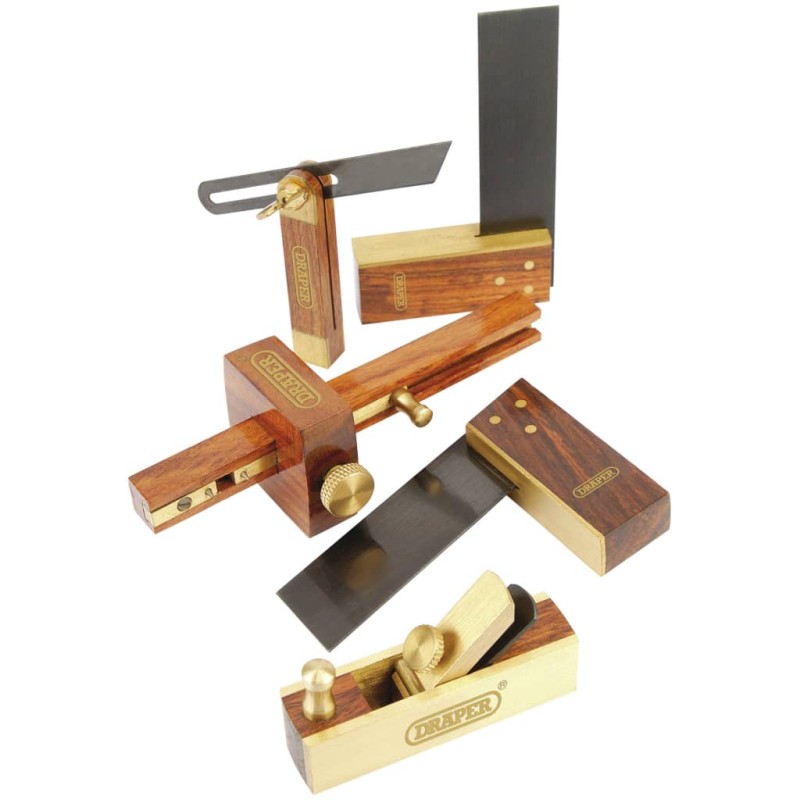 Draper Tools Set Mini Attrezzi da Falegname 5 pz Draper Tools Set Mini Attrezzi da Falegname 5 pz
