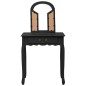 vidaXL Tavolo da Trucco con Sgabello Nero 65x36x128 cm Paulownia e MDF vidaXL Tavolo da Trucco con Sgabello Nero 65x36x128 cm Paulownia e MDF