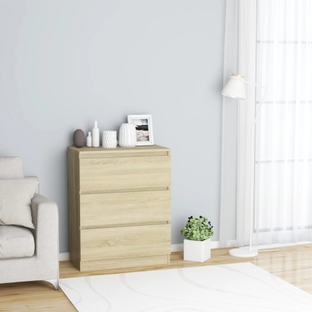 vidaXL Credenza Rovere Sonoma 60x35x76 cm in Legno Multistrato