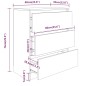 vidaXL Credenza Rovere Sonoma 60x35x76 cm in Legno Multistrato vidaXL Credenza Rovere Sonoma 60x35x76 cm in Legno Multistrato