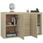 vidaXL Credenza Rovere Sonoma 120x36x69 cm in Truciolato vidaXL Credenza Rovere Sonoma 120x36x69 cm in Truciolato