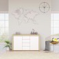 vidaXL Credenza Bianco e Rovere Sonoma 120x36x69 cm in Truciolato vidaXL Credenza Bianco e Rovere Sonoma 120x36x69 cm in Truciolato