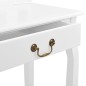 vidaXL Tavolo da Trucco e Sgabello Bianco 65x36x128 cm Paulownia e MDF vidaXL Tavolo da Trucco e Sgabello Bianco 65x36x128 cm Paulownia e MDF