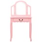 vidaXL Tavolo da Trucco con Sgabello Rosa 65x36x128 cm Paulownia e MDF vidaXL Tavolo da Trucco con Sgabello Rosa 65x36x128 cm Paulownia e MDF