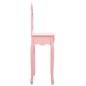 vidaXL Tavolo da Trucco con Sgabello Rosa 65x36x128 cm Paulownia e MDF vidaXL Tavolo da Trucco con Sgabello Rosa 65x36x128 cm Paulownia e MDF