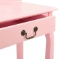 vidaXL Tavolo da Trucco con Sgabello Rosa 65x36x128 cm Paulownia e MDF vidaXL Tavolo da Trucco con Sgabello Rosa 65x36x128 cm Paulownia e MDF