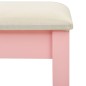 vidaXL Tavolo da Trucco con Sgabello Rosa 65x36x128 cm Paulownia e MDF vidaXL Tavolo da Trucco con Sgabello Rosa 65x36x128 cm Paulownia e MDF