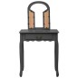 vidaXL Tavolo da Trucco e Sgabello Grigio 65x36x128 cm Paulownia e MDF vidaXL Tavolo da Trucco e Sgabello Grigio 65x36x128 cm Paulownia e MDF