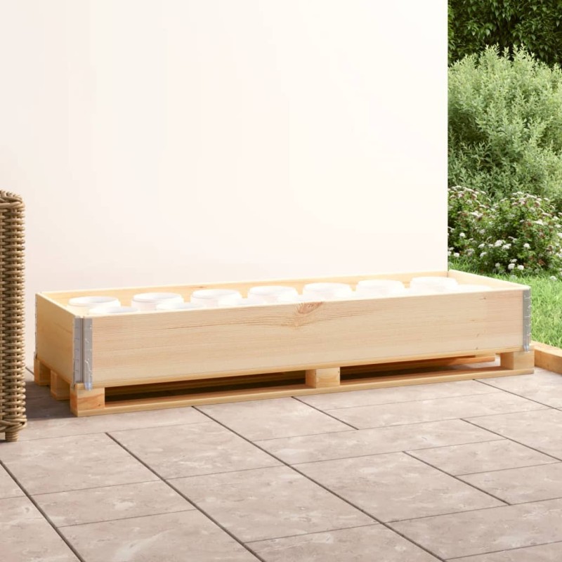 vidaXL Collare per Pallet 50x150 cm in Legno Massello di Pino vidaXL Collare per Pallet 50x150 cm in Legno Massello di Pino