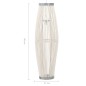 vidaXL Lampadario da Soffitto Bianco in Salice 40 W 27x68 cm Ovale E27 vidaXL Lampadario da Soffitto Bianco in Salice 40 W 27x68 cm Ovale E27