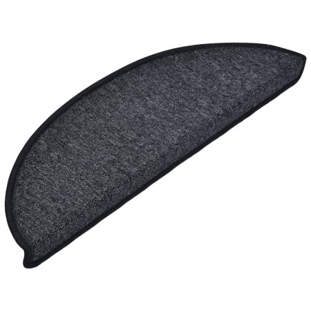 vidaXL Tappetini per Scale 15 pz Antracite 56x17x3 cm
