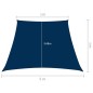 Parasole a Vela in Tela Oxford a Trapezio 3/5x4 m Blu Parasole a Vela in Tela Oxford a Trapezio 3/5x4 m Blu
