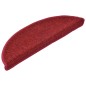 vidaXL Tappetini per Scale 15 pz Rosso Bordò 56x17x3 cm vidaXL Tappetini per Scale 15 pz Rosso Bordò 56x17x3 cm