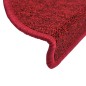 vidaXL Tappetini per Scale 15 pz Rosso Bordò 56x17x3 cm vidaXL Tappetini per Scale 15 pz Rosso Bordò 56x17x3 cm